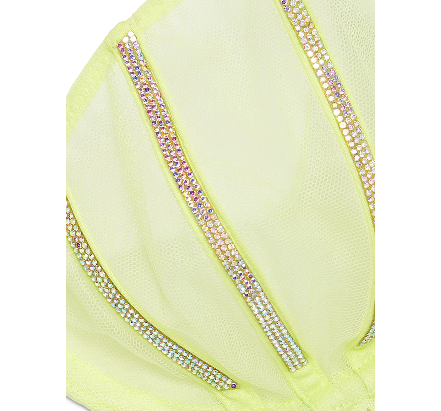 Комплект белья Sheer Shine Low-Cut Demi Bra Set Citron Glow