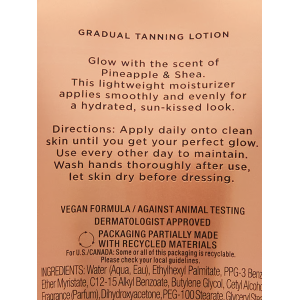 Лосьйон-автозасмага для тіла Pineapple & Shea Glow Tanning Lotion