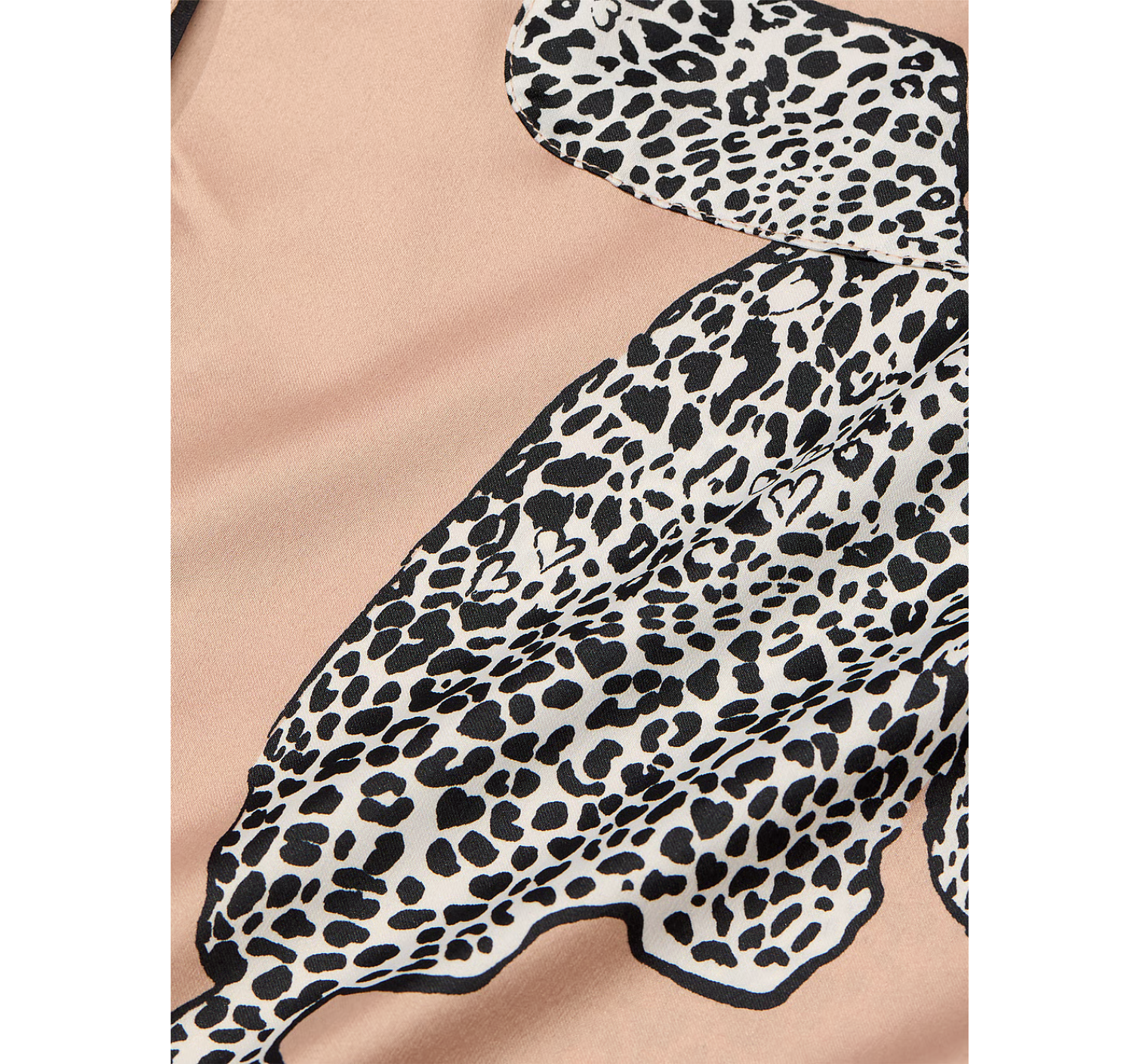 Пижама Satin Long Pajama Set Evening Blush Leopards