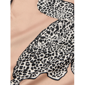 Пижама Satin Long Pajama Set Evening Blush Leopards
