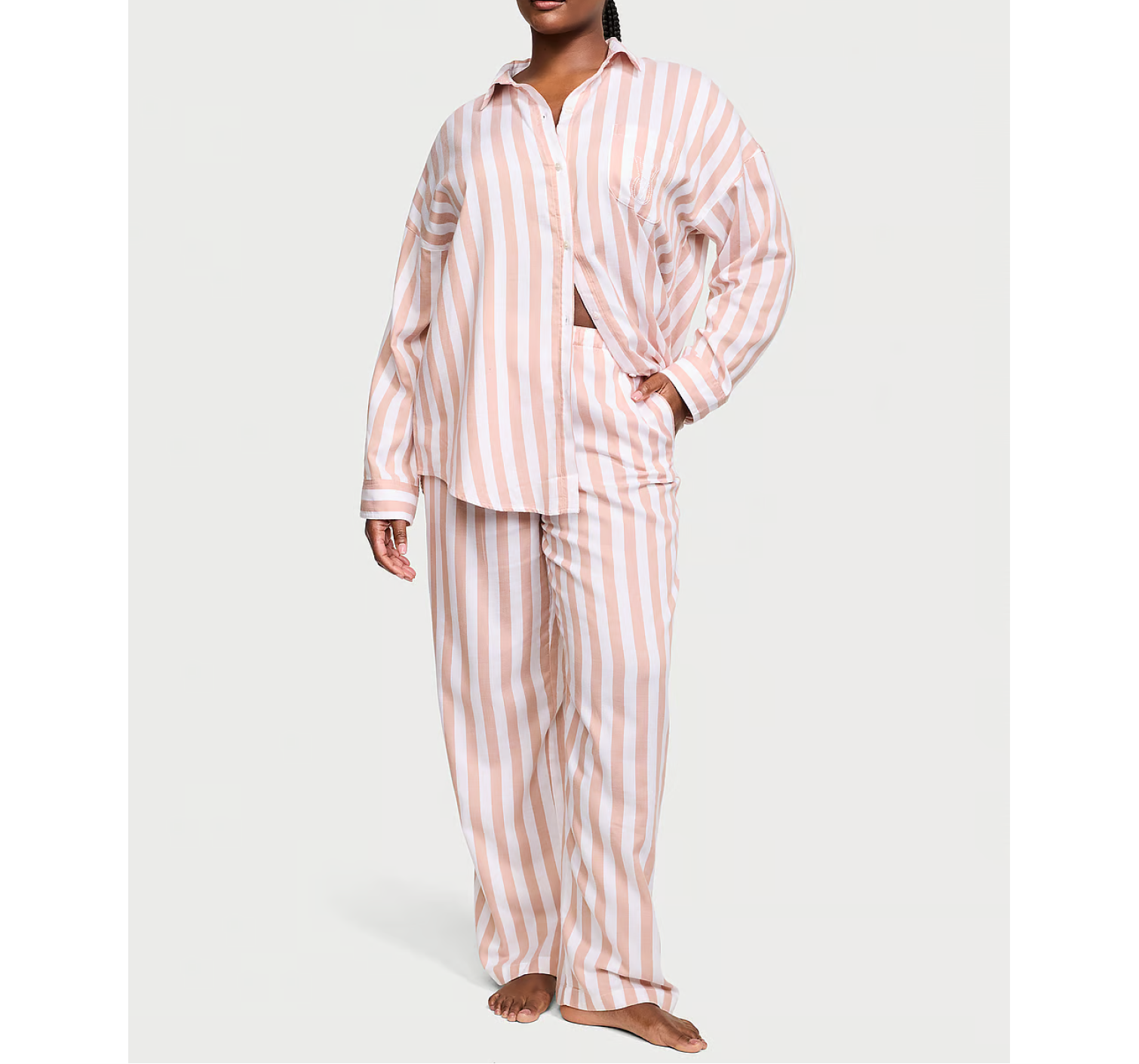 Піжама Cotton-Modal Long Pj Set Toasted Sugar Stripes