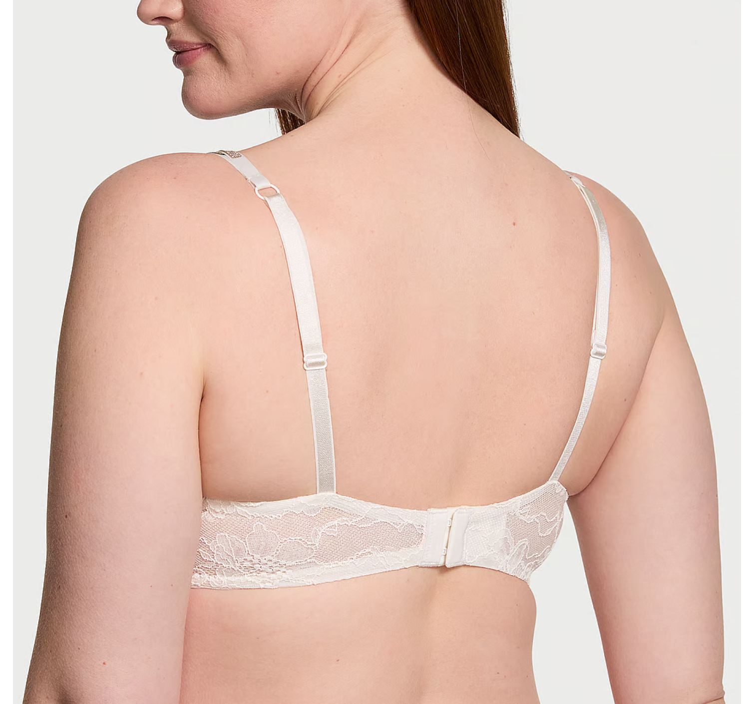 Комплект білизни Double Shine Strap Lace Push-Up Bra Coconut White
