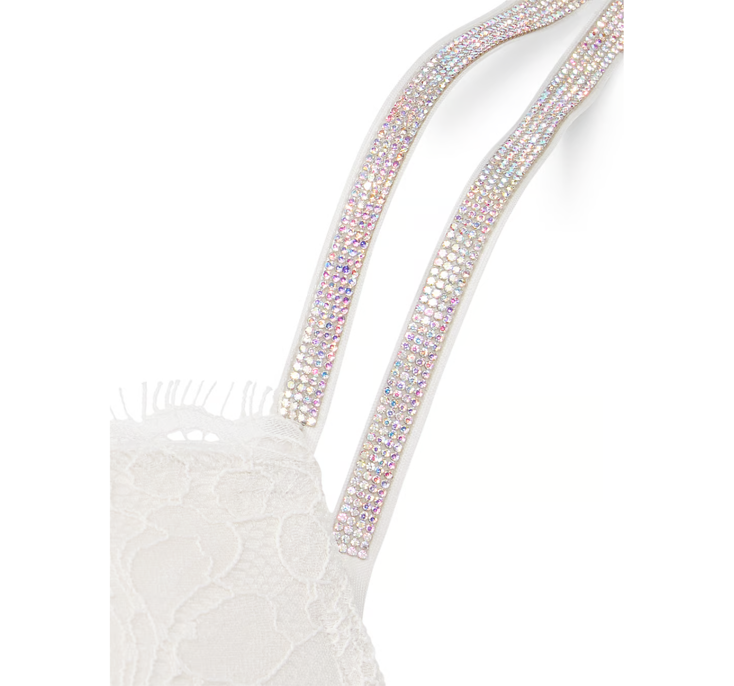 Комплект білизни Double Shine Strap Lace Push-Up Bra Coconut White