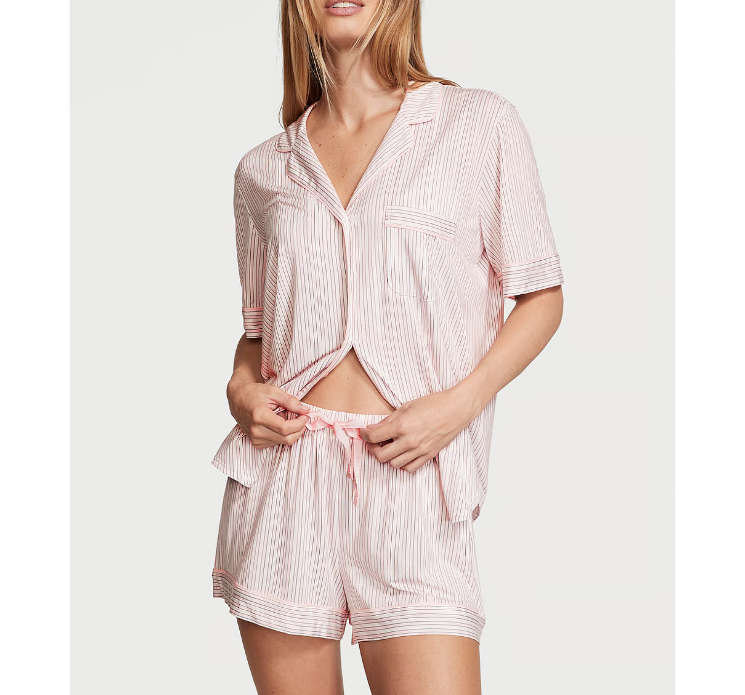 Піжама Modal Short Pajama Set Purest Pink Stripes