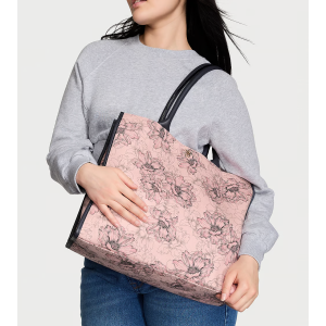 Сумка Victoria’s Secret Tote Bag Pink Outline Floral