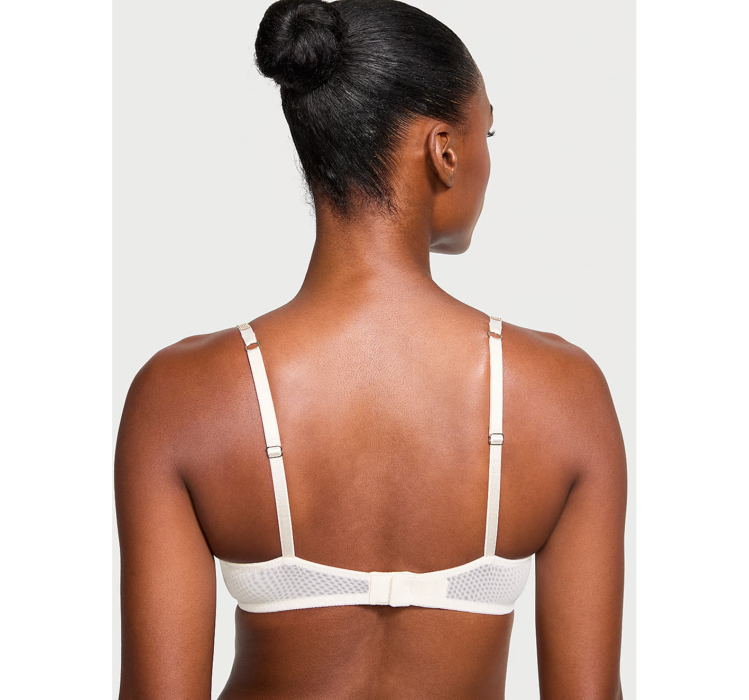 Комплект белья Sheer Shine Low-Cut Demi Bra Coconut White
