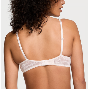 Комплект белья Bombshell Add-2-Cups Double Shine Strap Lace Push-Up Bra Set Coconut White