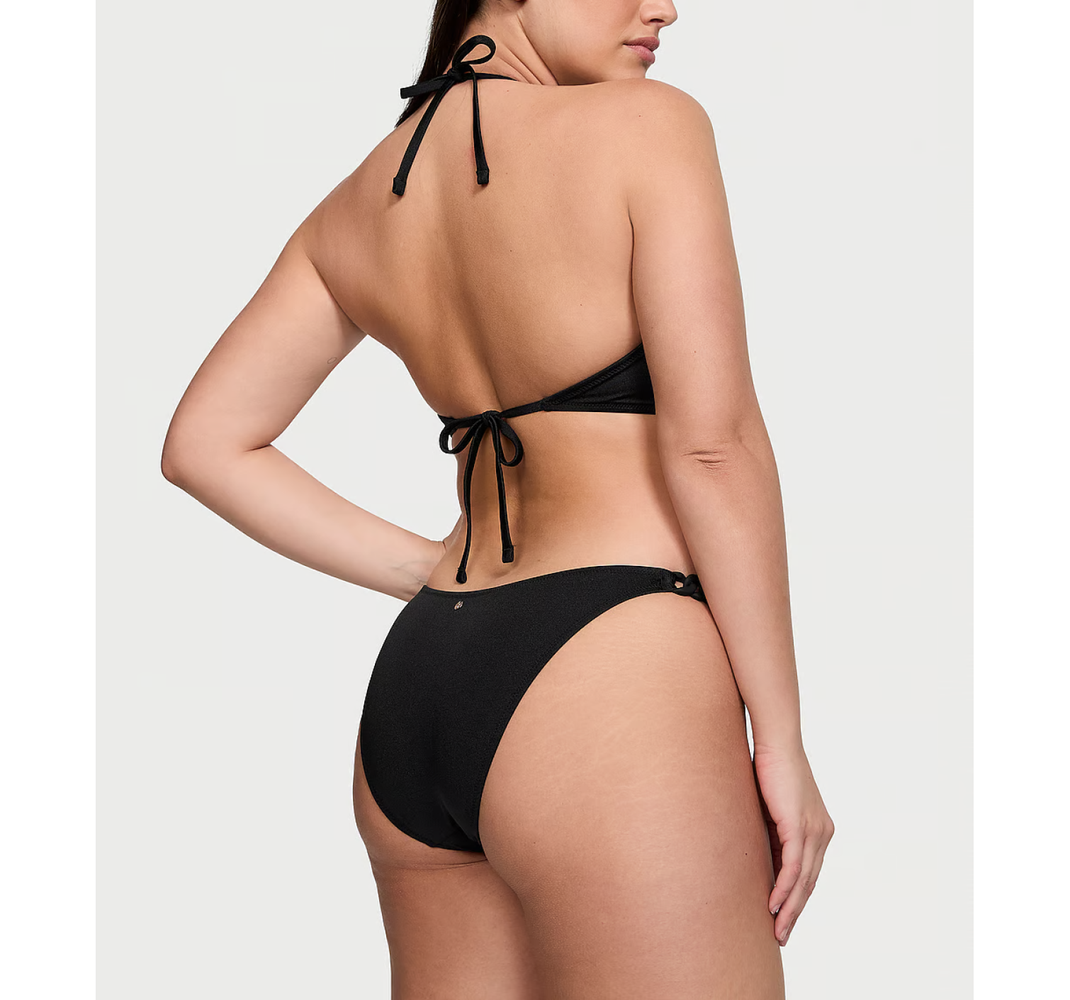 Купальник монокини Chain-Link Cut-Out Monokini One-Piece Swimsuit Black