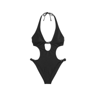 Купальник монокини Chain-Link Cut-Out Monokini One-Piece Swimsuit Black