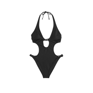 Купальник монокини Chain-Link Cut-Out Monokini One-Piece Swimsuit Black