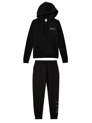 Спортивный костюм PINK Hoodie and Jogger Set Black VS