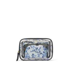 Косметичка 3в1 3-Piece Makeup Bag Blue Floral