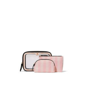 Косметичка 3в1 3-Piece Makeup Bag Iconic Stripe