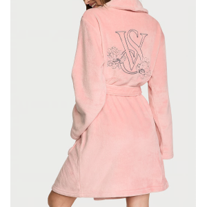 Плюшевый халат Short Cozy Robe Dusk Pink