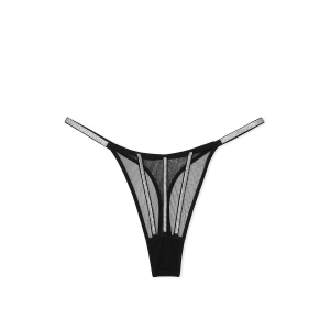 Трусики Sheer Shine Thong Panty Black
