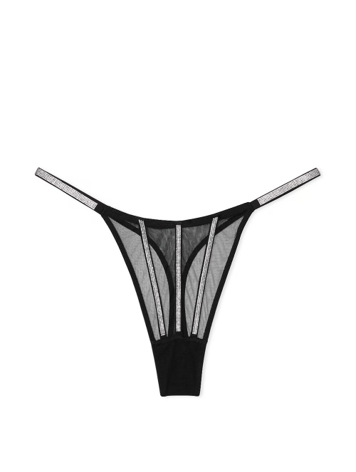 Трусики Sheer Shine Thong Panty Black