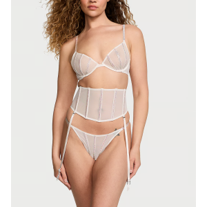 Трусики Sheer Shine Thong Panty Coconut White