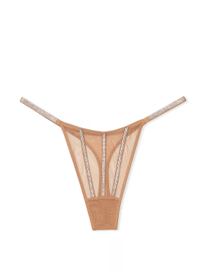 Трусики Sheer Shine Thong Panty Toffee