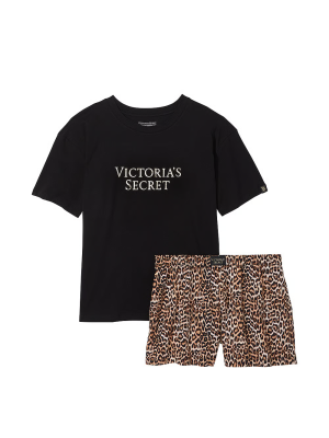 Пижама Cotton Short Tee-Jama Set Leopard