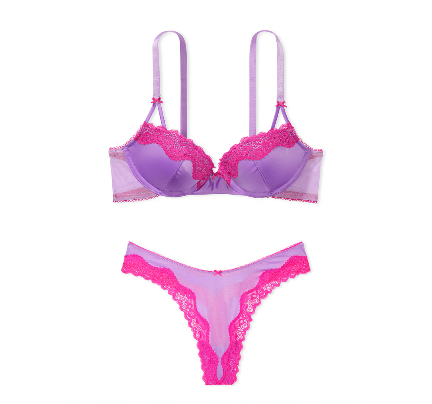 Комплект белья Tease Push-Up Bra Set Smooth Bikini Blue