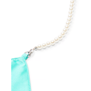 Пижама Satin Draped Pearl Strap Open-Back Cami & Shorts Set