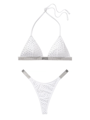 Купальник Bride Shine Triangle Bikini Top & Thong Bikini Bottom White