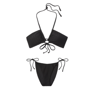 Купальник Mix Match Multiway Halter Bikini Top & Cheeky Bikini Bottom Black