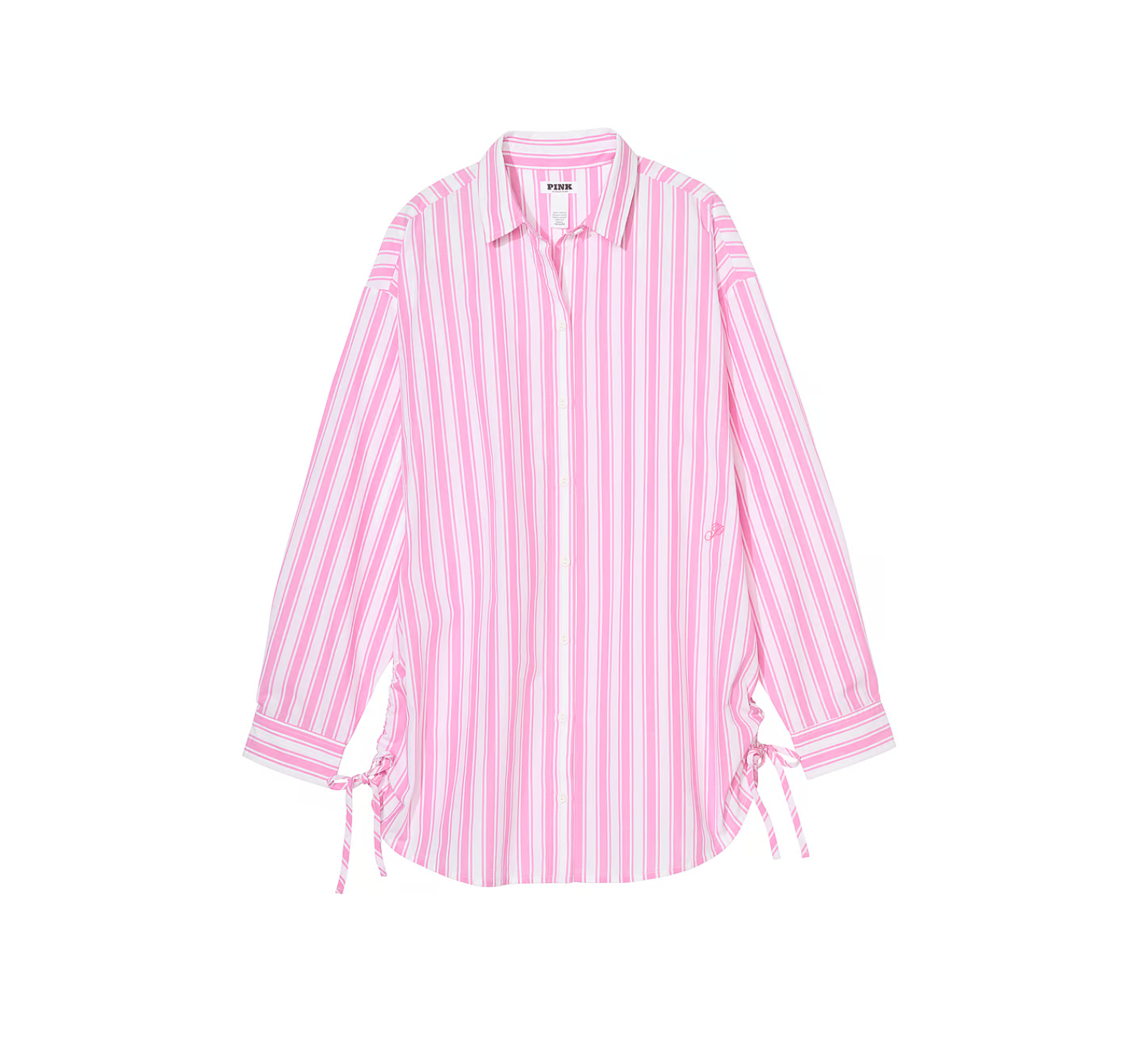 Рубашка Cotton Poplin Cover-Up Shirt Pink Stripe