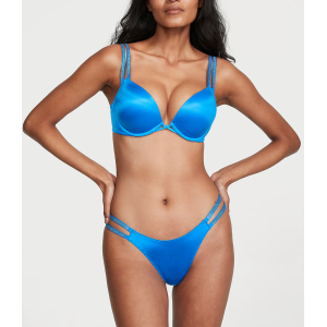 Трусики Double Shine Strap Smooth Thong Panty Shocking Blue