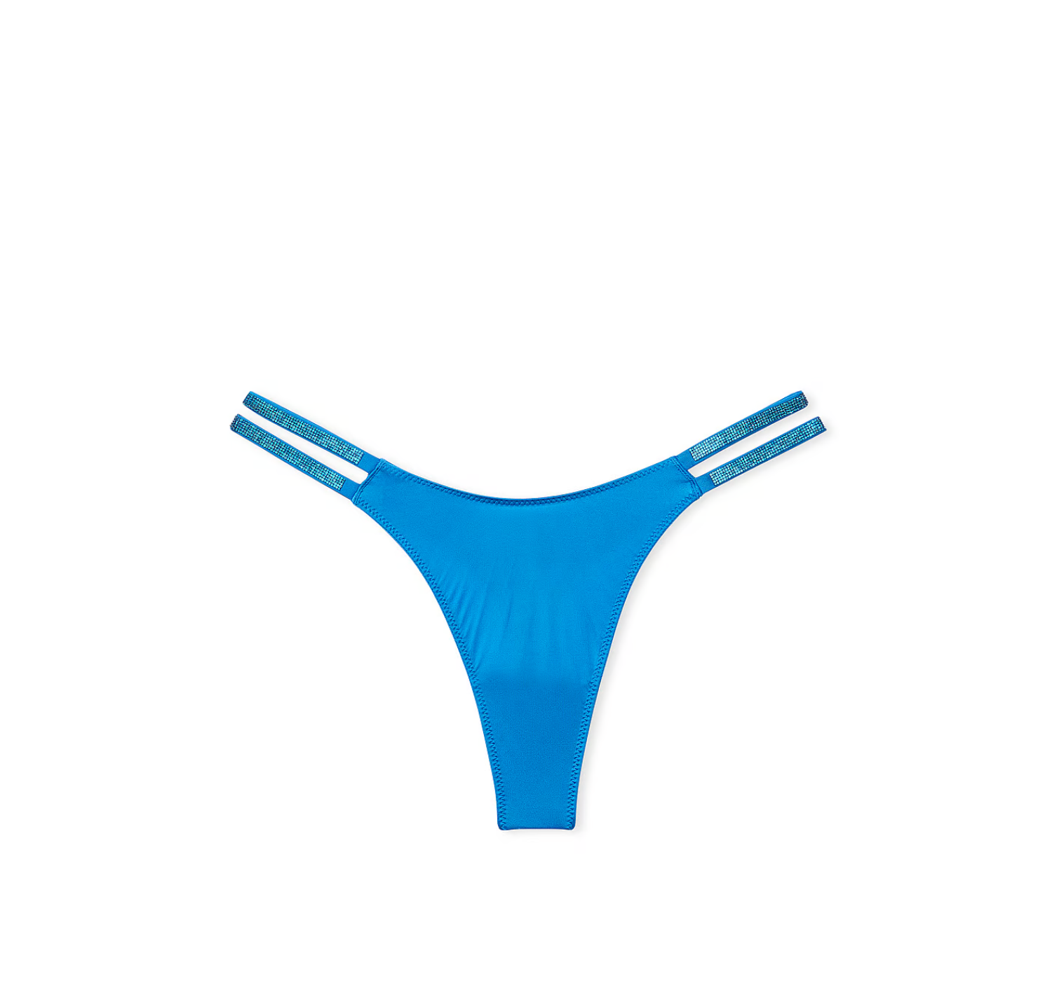 Трусики Double Shine Strap Smooth Thong Panty Shocking Blue