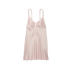 Пеньюар Satin Rosebud Embroidery Slip Pink Fizz