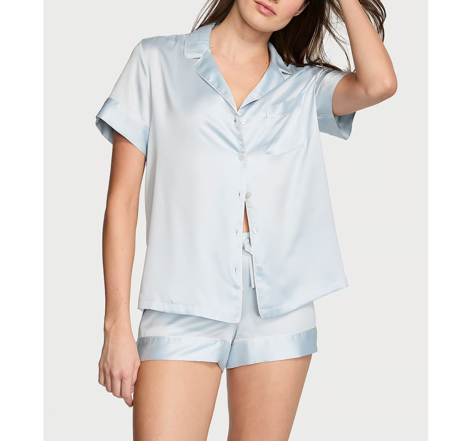 Пижама Satin Short Pajama Set Ballad Blue