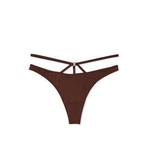 Трусики So Obsessed Strappy Thong Panty Dark Brown