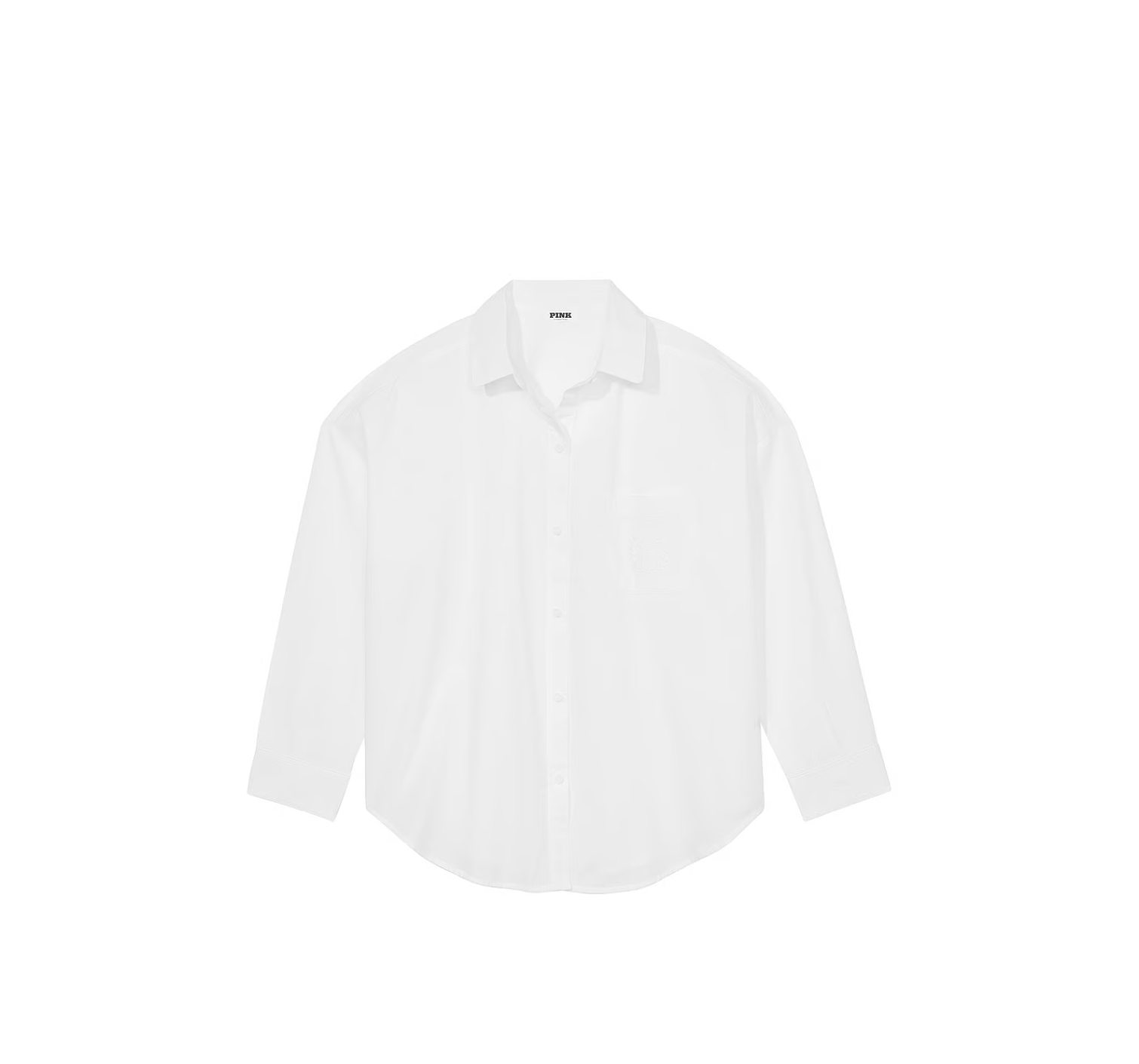 Сорочка Cotton Poplin Oversized Button-Down Sleepshirt Optic White