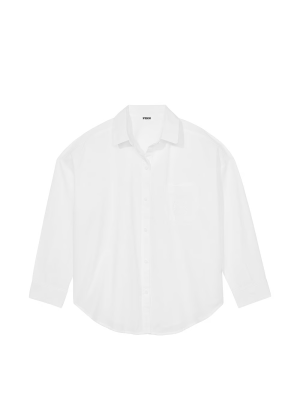 Рубашка Cotton Poplin Oversized Button-Down Sleepshirt Optic White