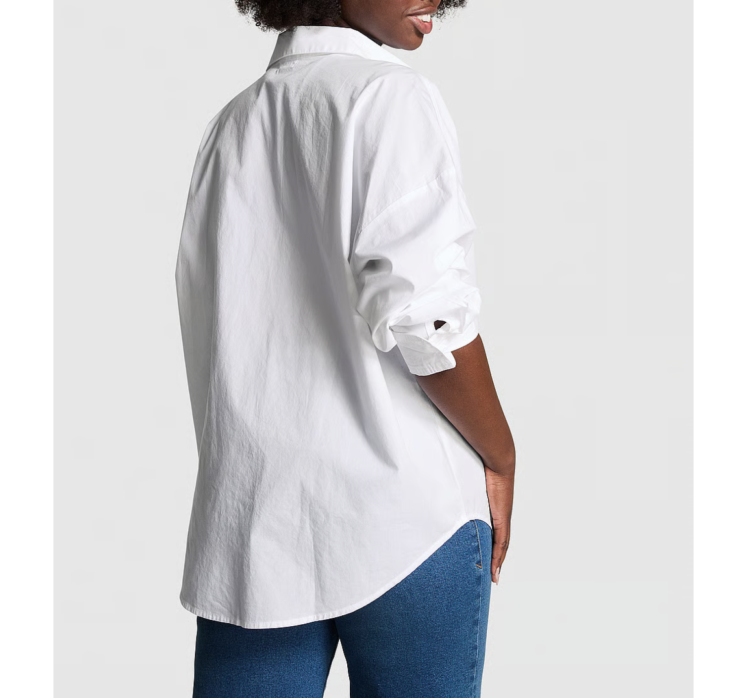 Сорочка Cotton Poplin Oversized Button-Down Sleepshirt Optic White