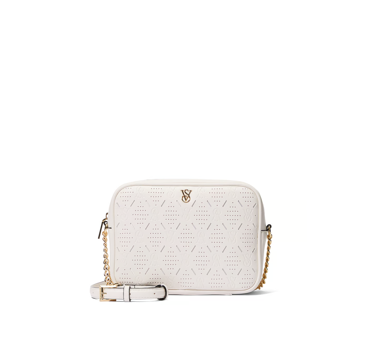 Крос-боді Crossbody Camera Bag White Perforated