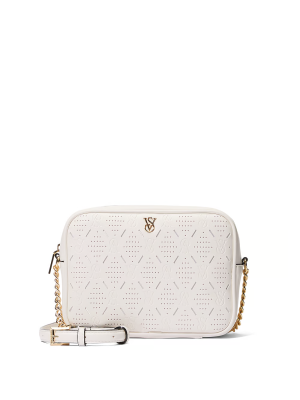Крос-боді Crossbody Camera Bag White Perforated