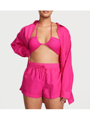 Костюм Boyfriend Shirt Dress & Cover-Up Shorts Forever Pink