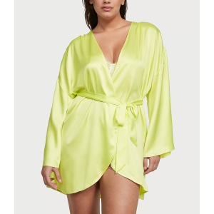 Сатиновий халат Satin Short Robe Neon