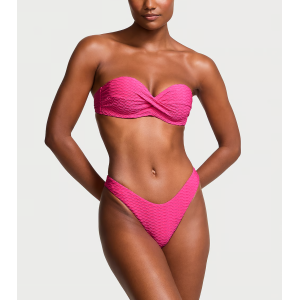 Купальник Mix & Match Twist Push-Up Bandeau Top & Brazilian Bikini Bottom Forever Pink