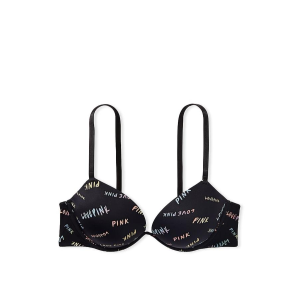 Бюстгальтер Victoria’s Secret PINK Super PUSH-UP Bra Black
