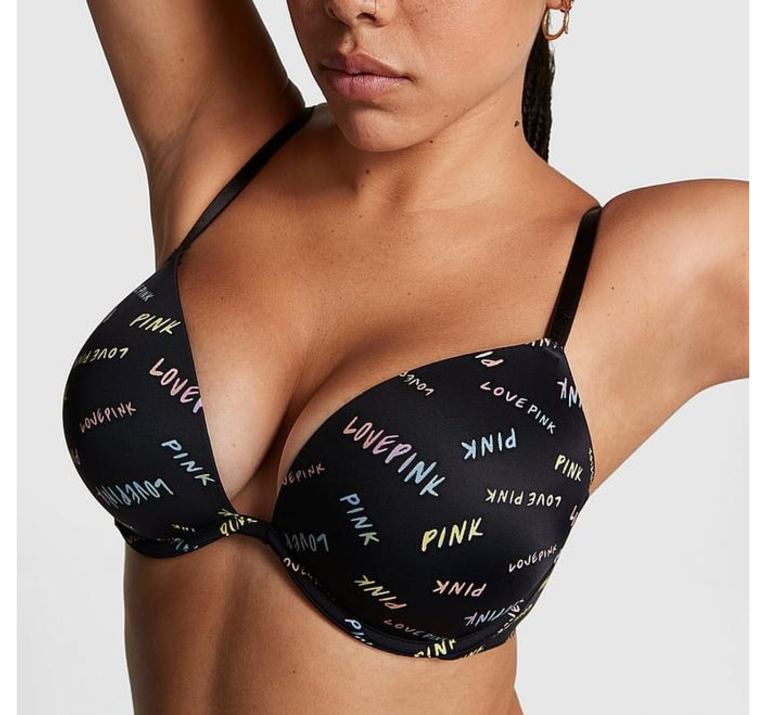 Бюстгальтер Victoria’s Secret PINK Super PUSH-UP Bra Black
