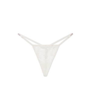 Трусики Shine Strap Lace V-String Panty Coconut White