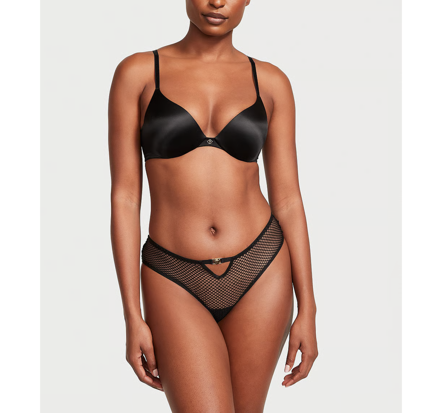 Трусики Open-Back Fishnet Cheeky Panty Black