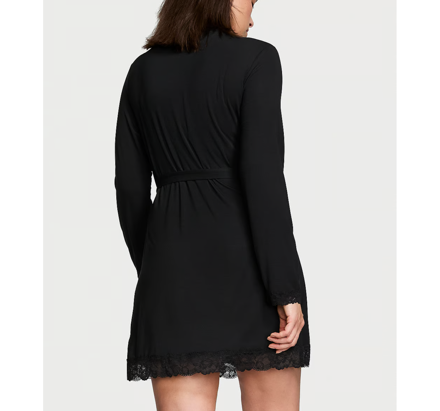 Халат Modal Lace-Trim Robe Black