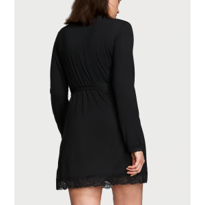 Халат Modal Lace-Trim Robe Black