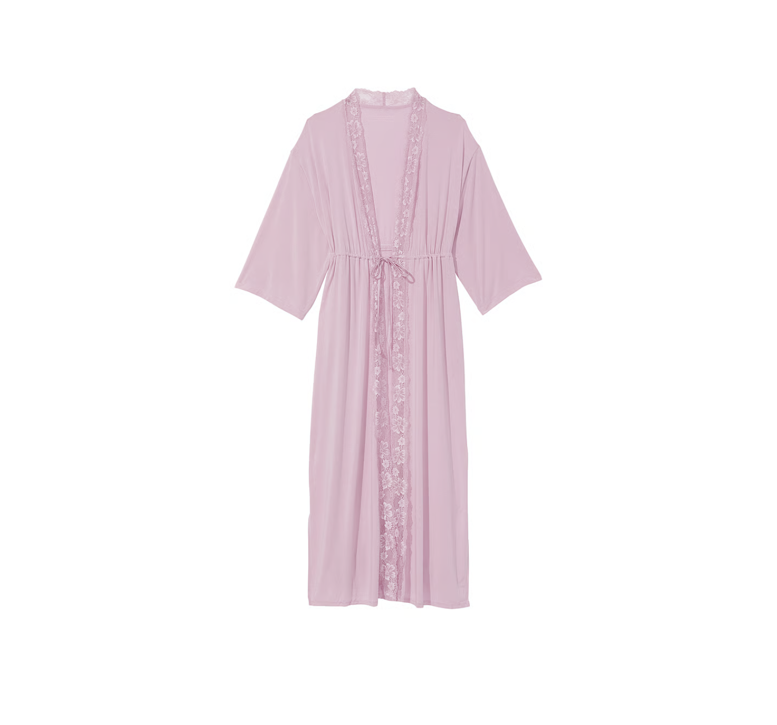 Халат Modal Lace-Trim Long Robe Lavander