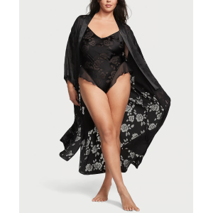 Халат VS Archives Burnout Satin Robe Black