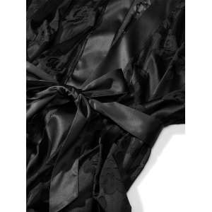 Халат VS Archives Burnout Satin Robe Black